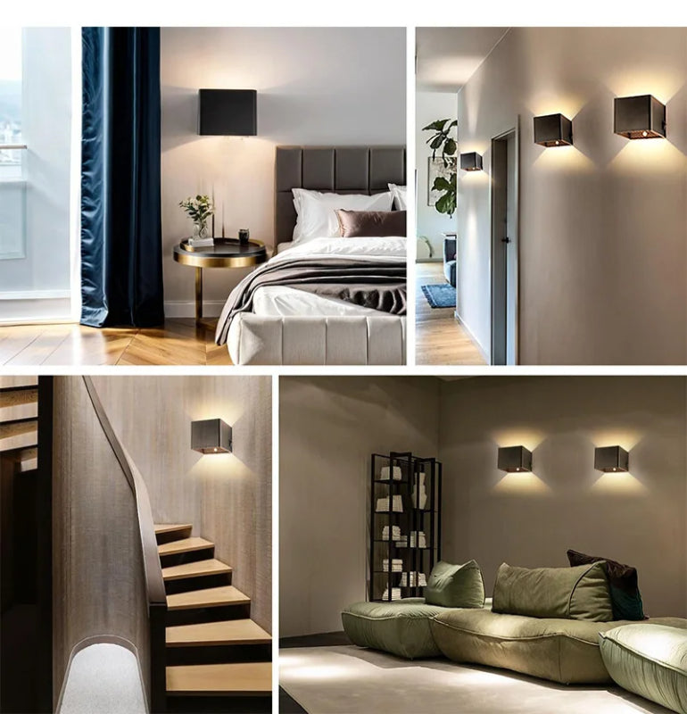 Wireless Rechargeable Wall Lamp - Adjustable Up & Down Light, USB Powered for Home Decor & Cozy Ambiance 9950225989953-1