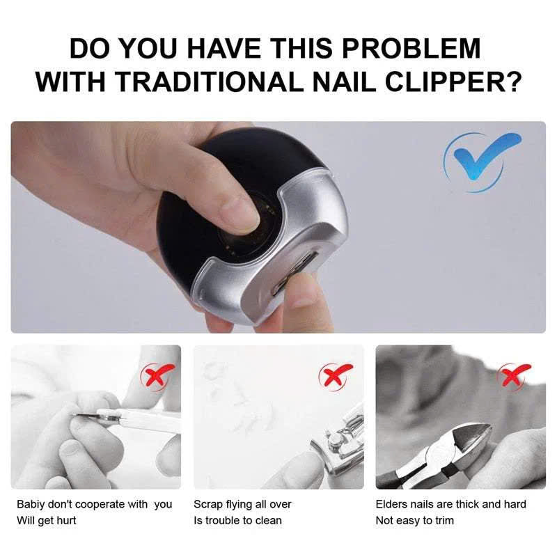 Electric Safety Nail Clipper – One-Button Trim & Smooth 7465684730054-1
