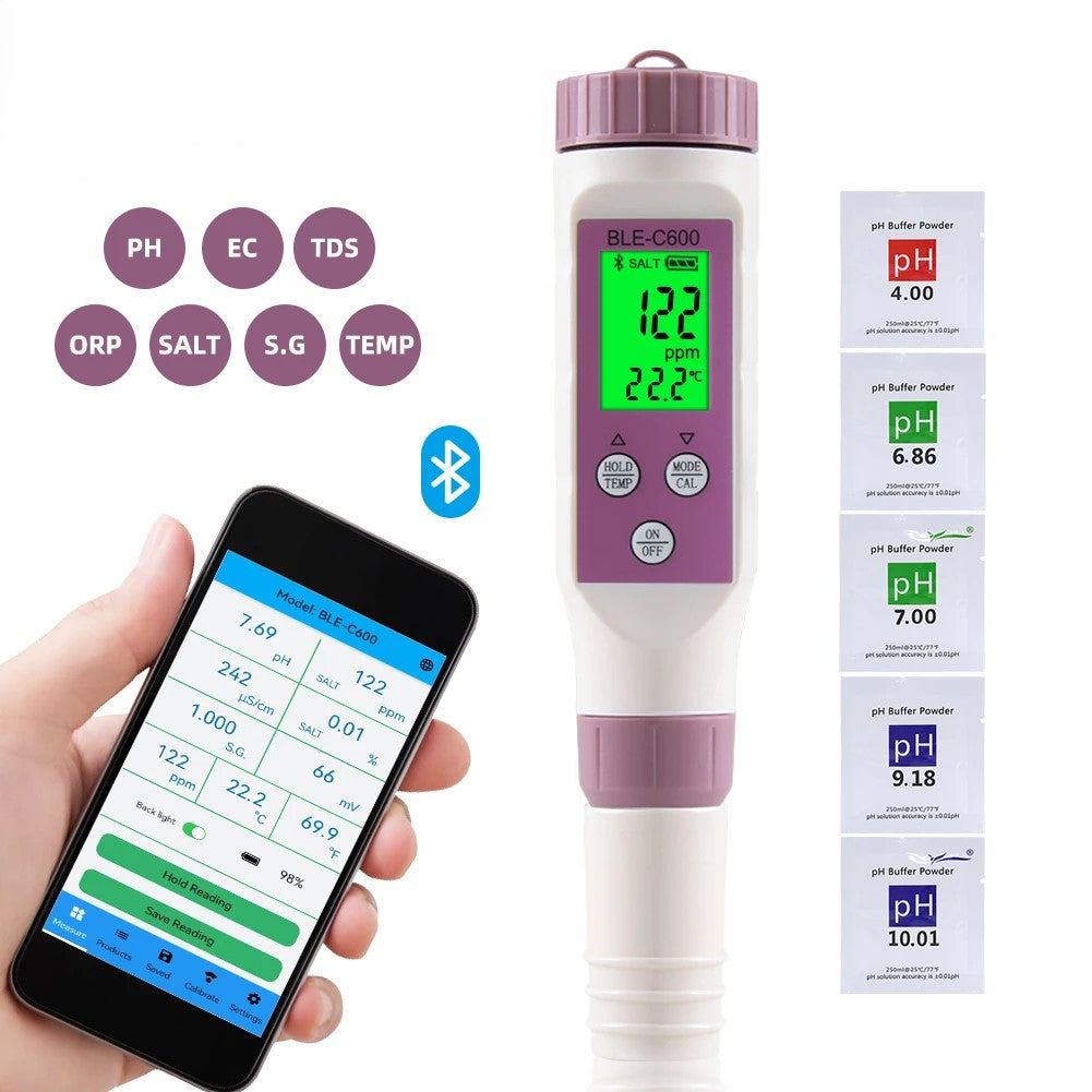 Digital Pool Tester – Measuring device for pH and chlorine for easy pH measurement in pool water 9950225891649-1