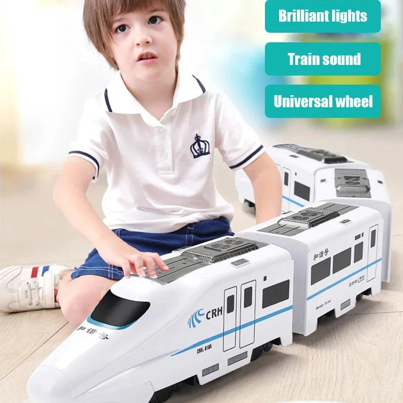 Kids Automatic Direction Changing Self-Driving Train Toy With Lights 5 Trains 10521987023194-1