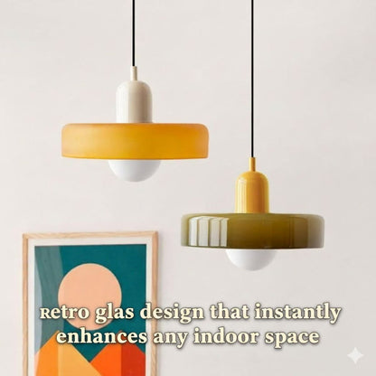 Bauhaus Pendant Light in Colored Glass