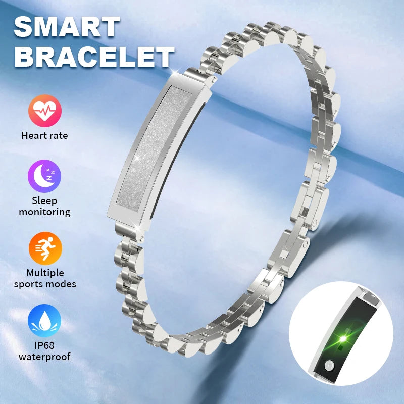 Smart Bracelet for Women – Stylish Bluetooth Activity Tracker with Sports Modes & App Notifications 8520234959046-1