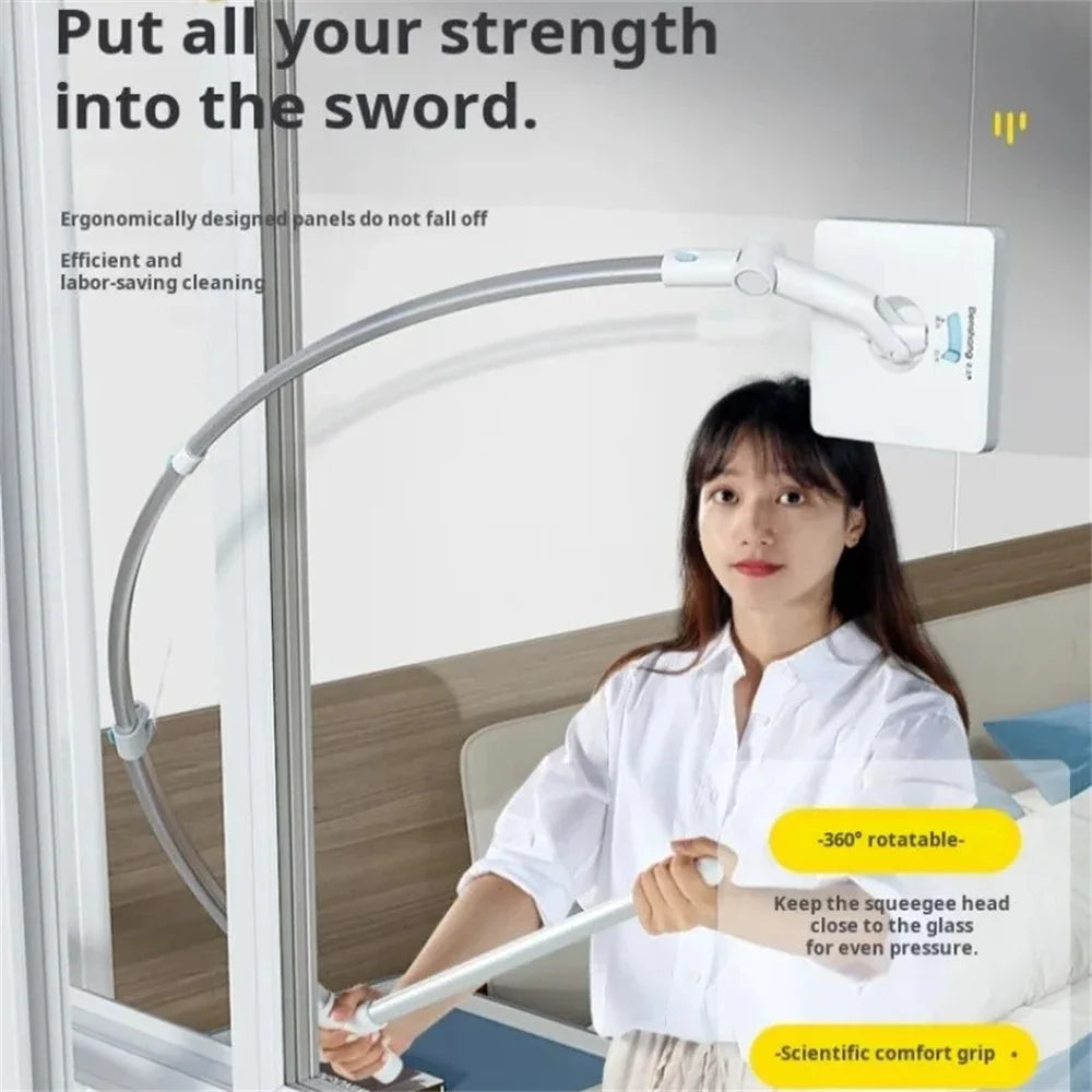 Extendable Window Cleaner With Durable Sponge Head 11690571596044-1