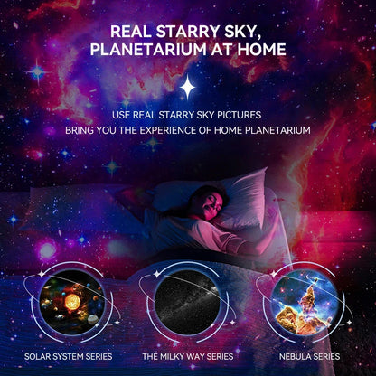 360° Night Light Galaxy Projector – Stunning Rotating Starry Sky Display 9479138279766-1