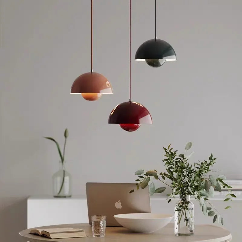 Scandinavian Style Half-Circle Chandelier – Multi-Colour LED Pendant Lighting Fixture 16cm 10215675724115-1