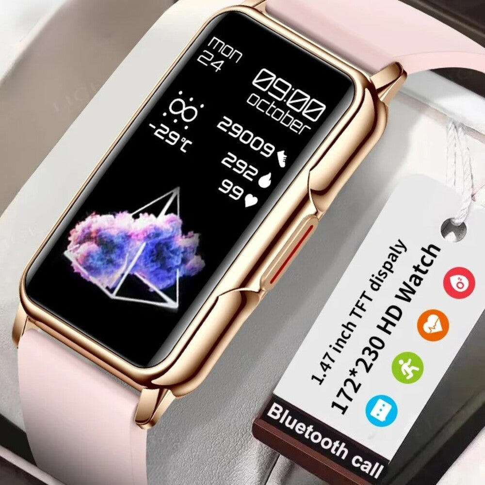 Zelina Women’S Smartwatch – Stylish Fitness Tracker With Heart Rate, Sleep Monitor & Notifications