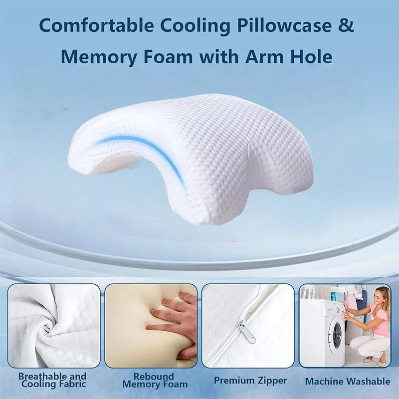 Couples Preferred Memory Pillow - U-shaped Bending Pillow, Slow Rebound Arch Nap 2498529755194-1