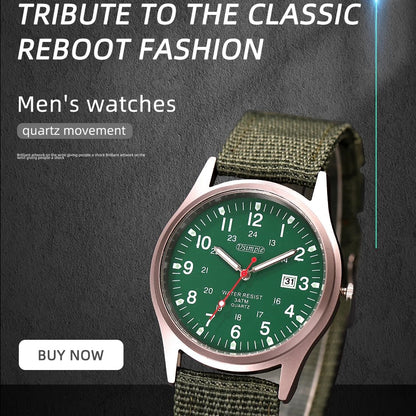 Luminous Military Wristwatch with Tactical Features - Waterproof, Shock Resistant 9902979318081-1