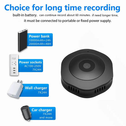 4K Wifi Mini Camera -  Night Vision, Voice & Video Recording for Home Security 9936887021889-1