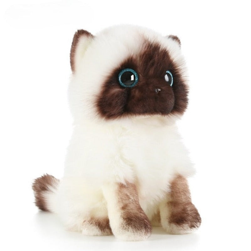 Simulation Siamese Cat Plush