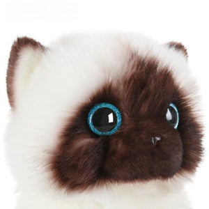 Simulation Siamese Cat Plush