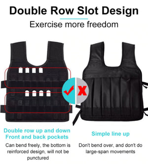 20 Kg Weighted Vest For Boxing &Amp; Bodybuilding