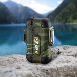 Waterproof Dual Arc Plasma Lighter – Rechargeable And Durable