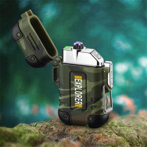 Waterproof Dual Arc Plasma Lighter – Rechargeable And Durable