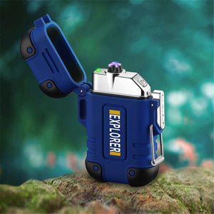 Waterproof Dual Arc Plasma Lighter – Rechargeable And Durable