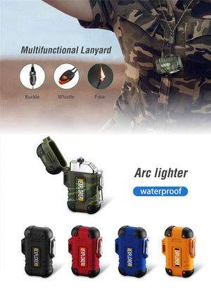 Waterproof Dual Arc Plasma Lighter – Rechargeable And Durable