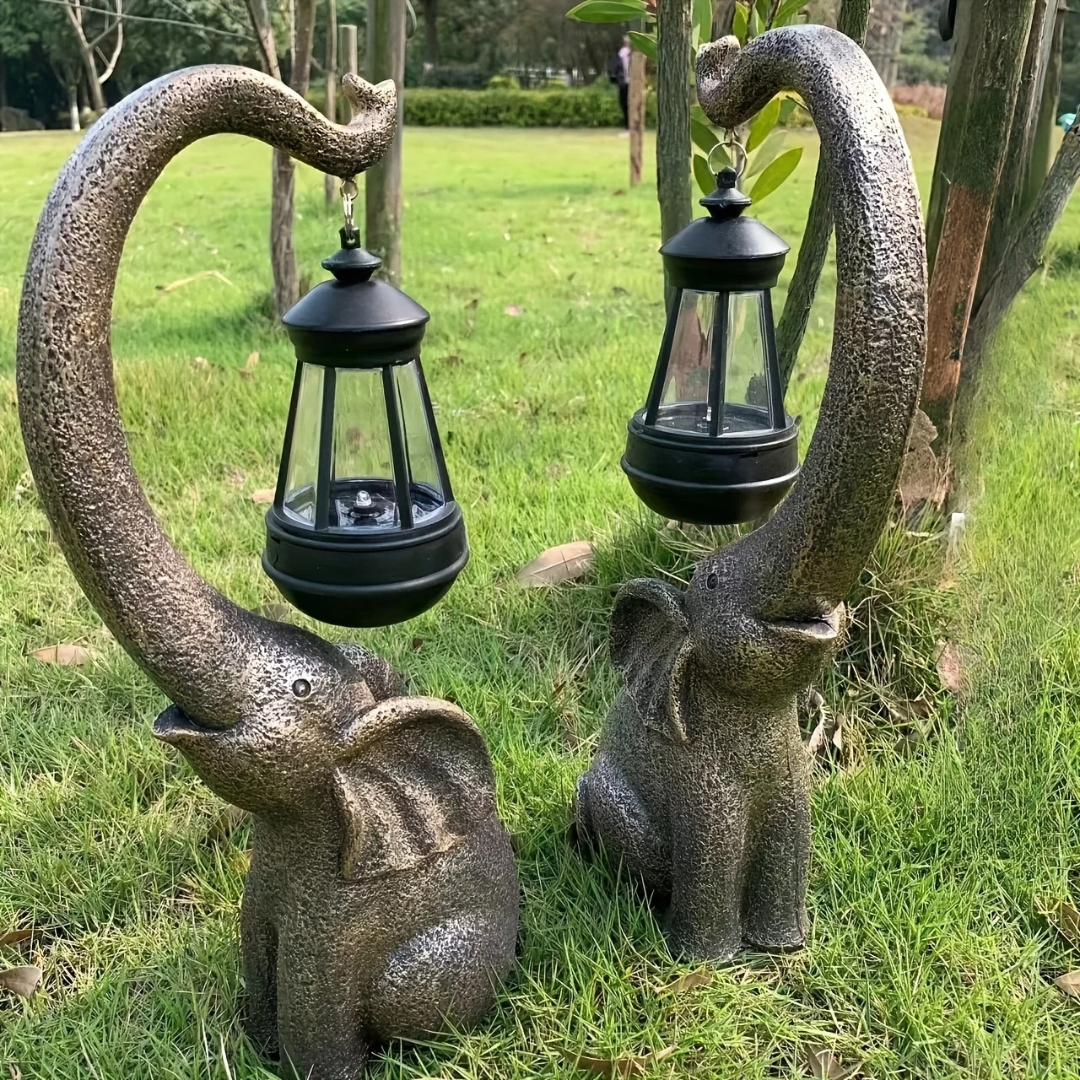 Twilight Glow Elephant Solar Lamp