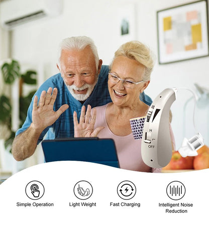 Rechargeable Digital Hearing Aid for Clear Sound Amplification & Daily Comfort - Ideal for Adults & Seniors 9878962504001-1