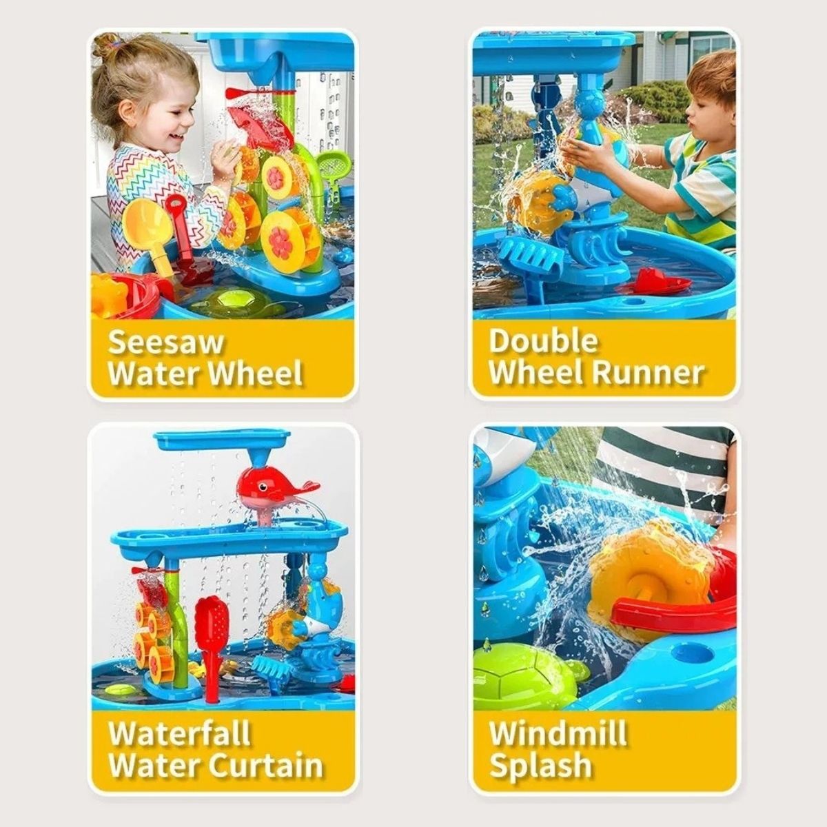 Splash Fun Water TableInteractive Outdoor Play Table for Kids (3+ years)