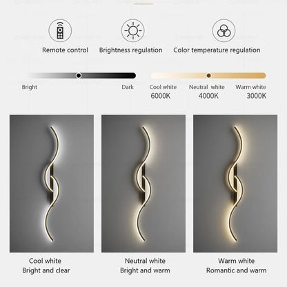 LED Lounge Wall Lights – Dimmable Silicone Wall Lamp for Bedroom, Living Room, and Corridor, Modern Home Lighting Solution (100 CM) 9828296261953-1