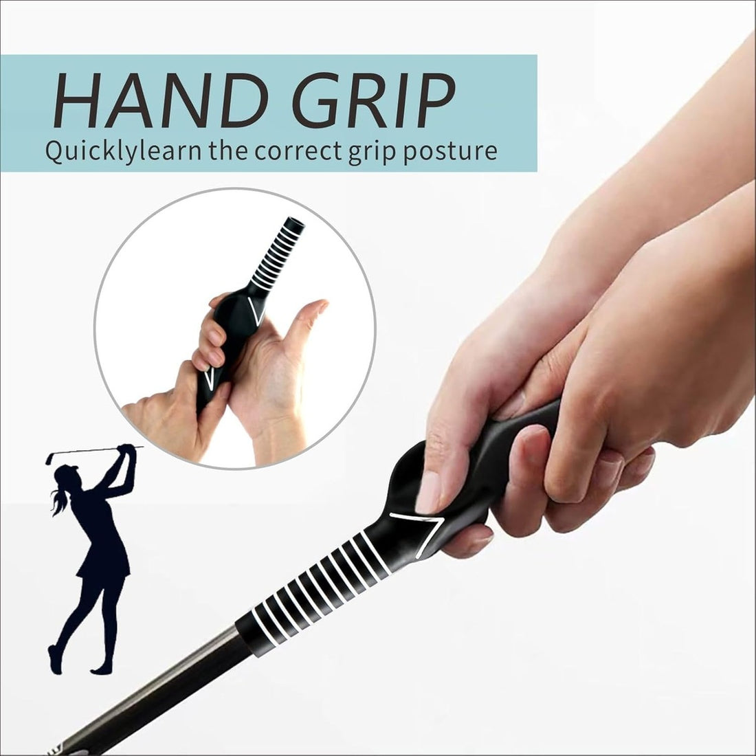 Golf Grip Training Aid - Practice Aid Golf Grip Trainer Accessory 8285131079878-1