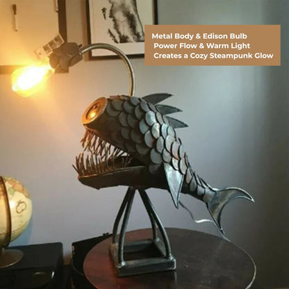 Steampunk Angler Fish Lamp – Cool & Unusual Floor Lamp for Your Home 9841546592577-1