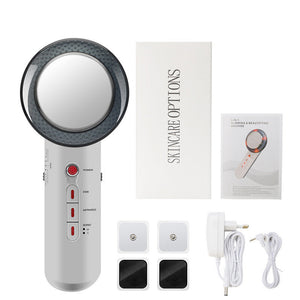 3-In-1 Ultrasonic Ems Fat Burner Face & Body Massager