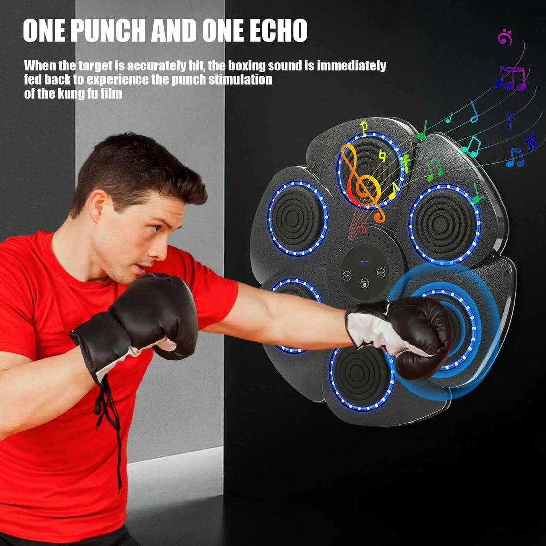 Music Boxing Pad with Targeting Features – Ultimate Punch Machine for Boxing Fitness 9840490152257-1