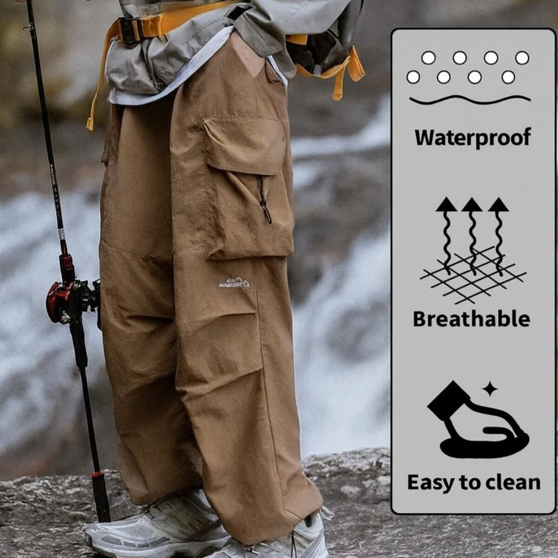 Men's Water-Resistant Cargo Pants - Outdoor & Hiking Gear SH1751817214987860700