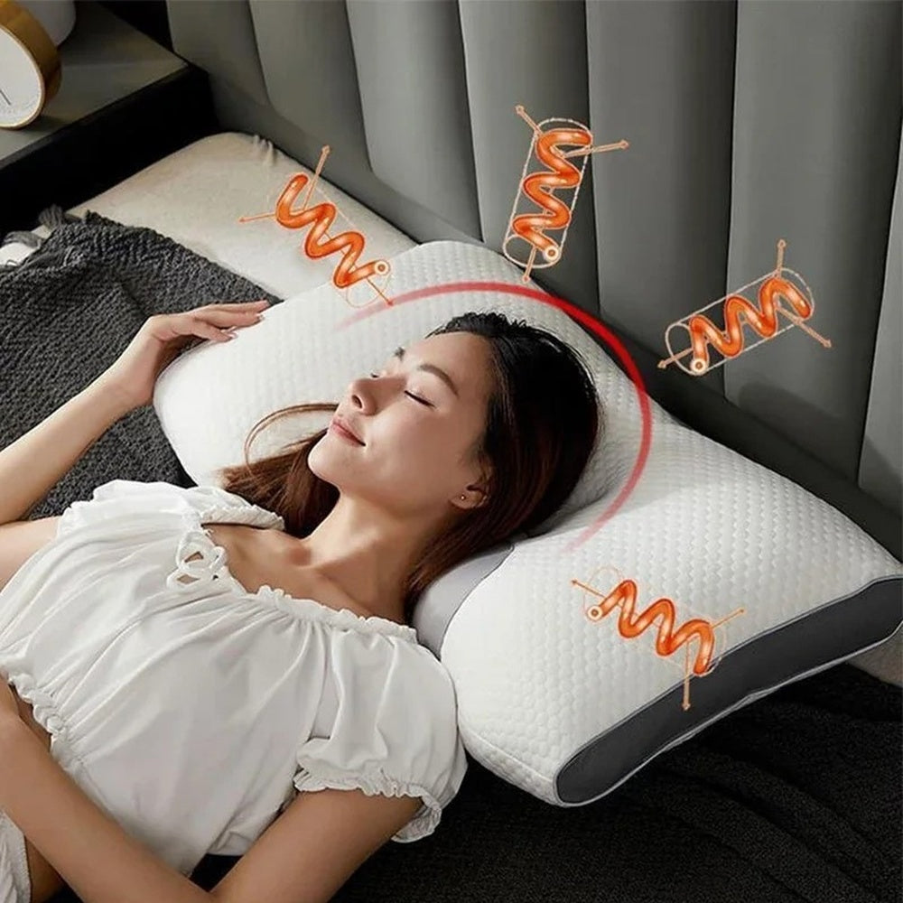 Orthopedic Memory Foam Neck Pillow For Pain Relief, Restful Sleep 14902381478214-1