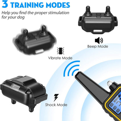 800M Rechargeable Electric Dog Training Collar - Waterproof, Remote Control & Ideal for Effective Dog Training 9975745872193-1