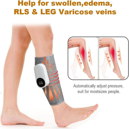 Aeroflux Cordless Leg & Calf Massager With Heat – Air Compression Therapy, Modes, Rechargeable Design 15426142437756-1