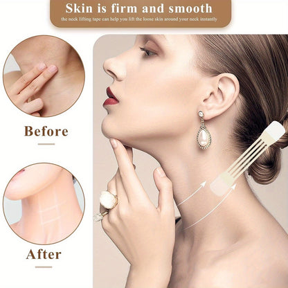 Set 20Pc Neck Lifting Tape - Instant Firming & Sculpting Effect - Invisible & Skin-Safe Adhesive 15170501607750-1
