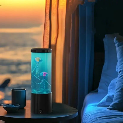Soothing Led Jellyfish Aquarium Lamp With Color Changing Sensory Lights