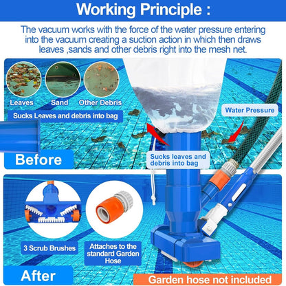 Aquavac – Chemical-Free Pool Vacuum Cleaner With Powerful Hose Suction For Leaves, Dirt & Debris 10128619110678-1