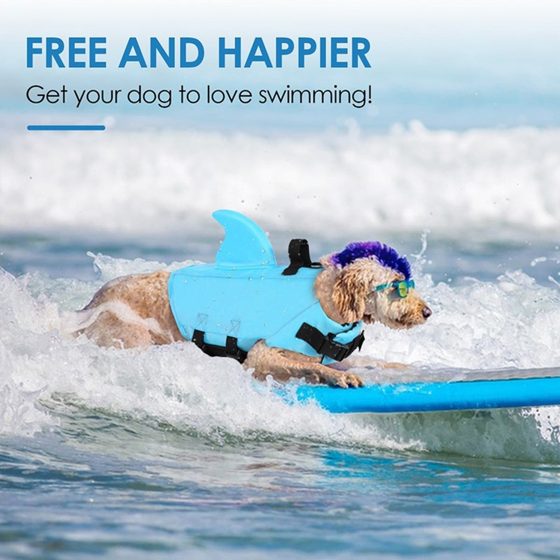 Dog Life Jacket - Enhanced Buoyancy, Adjustable Fit & Quick-Release for Water Adventures - Floating Vest for Dogs 9957152653633-1