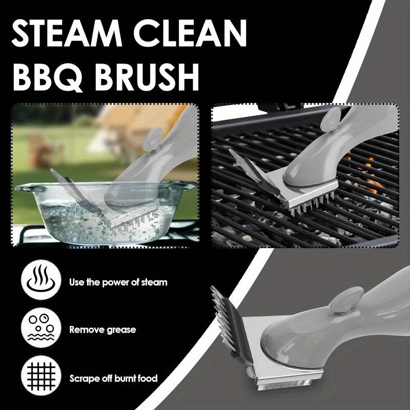 BBQ Steam Cleaning Brush | Ergonomic, Dishwasher Safe & Chemical-Free for Effortless Grill Cleaning 9945608880449-1