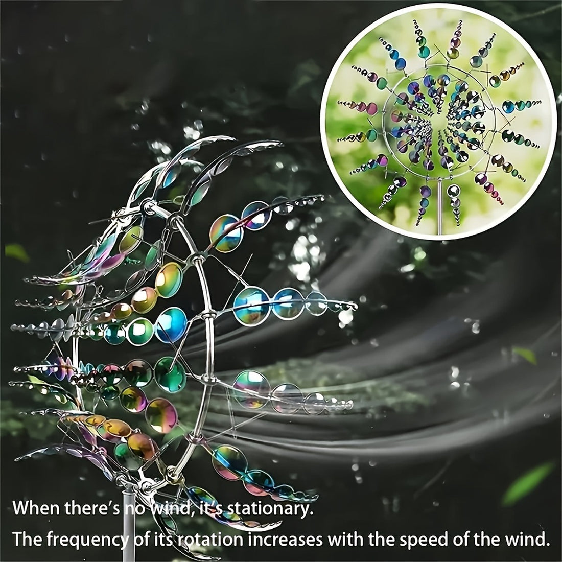 Anti-Rust Kinetic Metal Wind Spinner Windmill for Outdoor Garden Decor & Landscaping 9908747239745-1