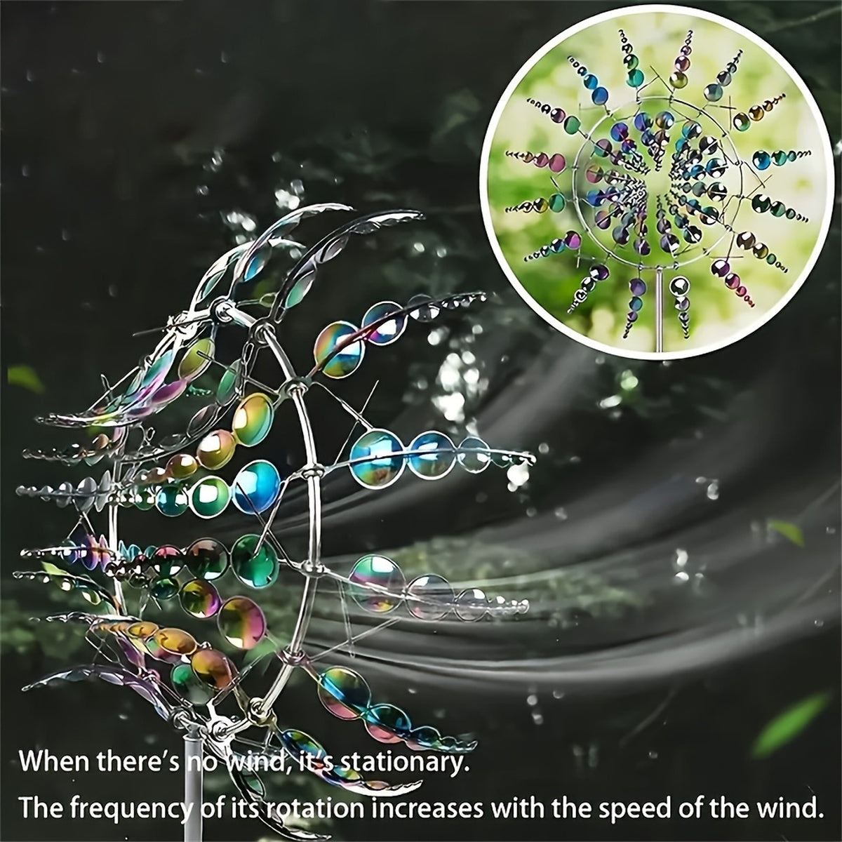 Anti-Rust Kinetic Metal Wind Spinner Windmill for Outdoor Garden Decor & Landscaping 9908747239745-1