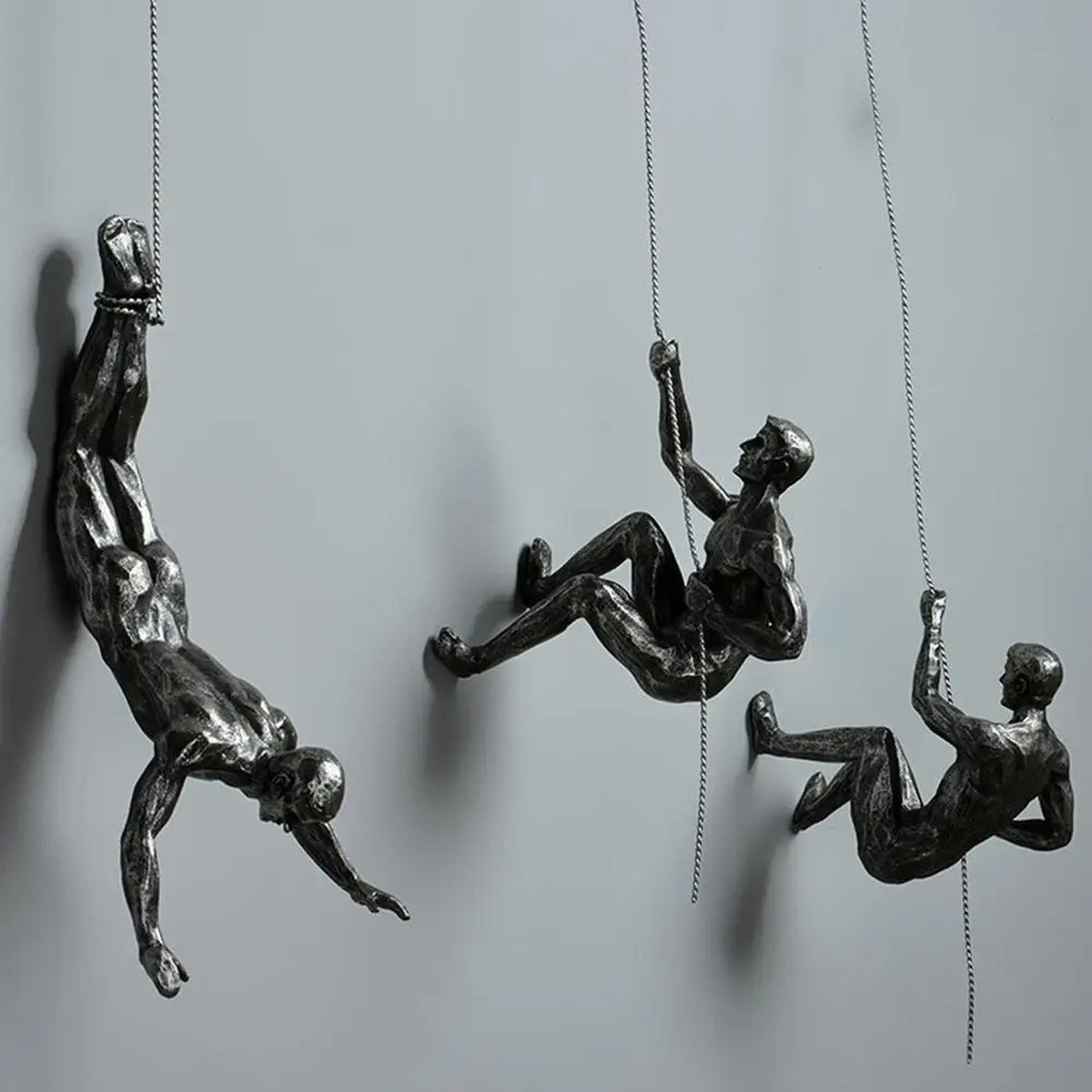 Wall Climbing Resin Sculpture Decorative Figure Home Hanging Decor 8496298688814-1