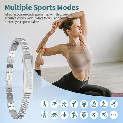 Smart Bracelet for Women – Stylish Bluetooth Activity Tracker with Sports Modes & App Notifications 8520234959046-1