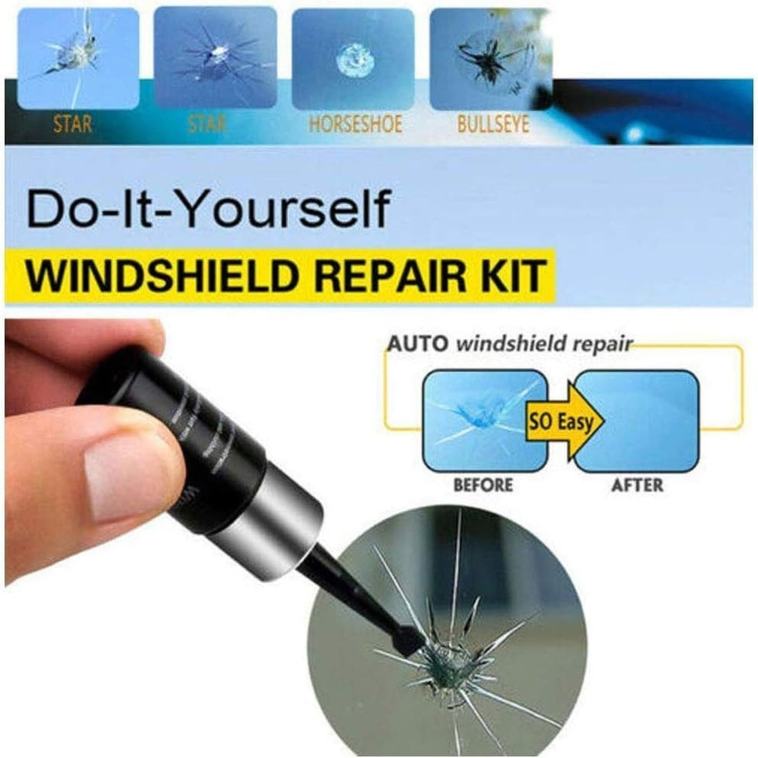 Glass Repair Pen for Instant, Invisible Scratch Removal 15089491935558-1