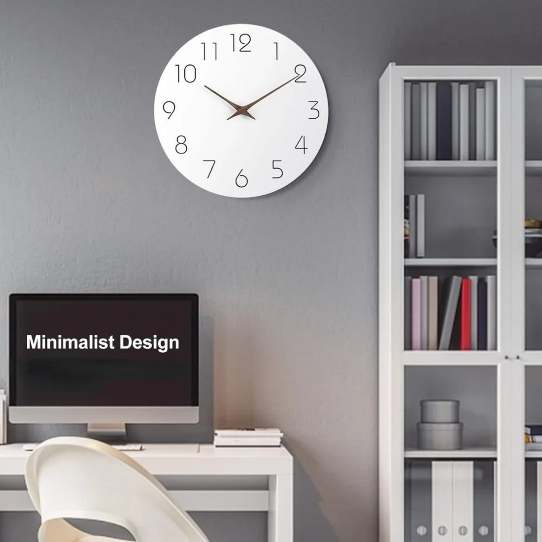 Minimalist Norwegian Wall Decoration Silent Clock 29 cm sh1751817214987860971