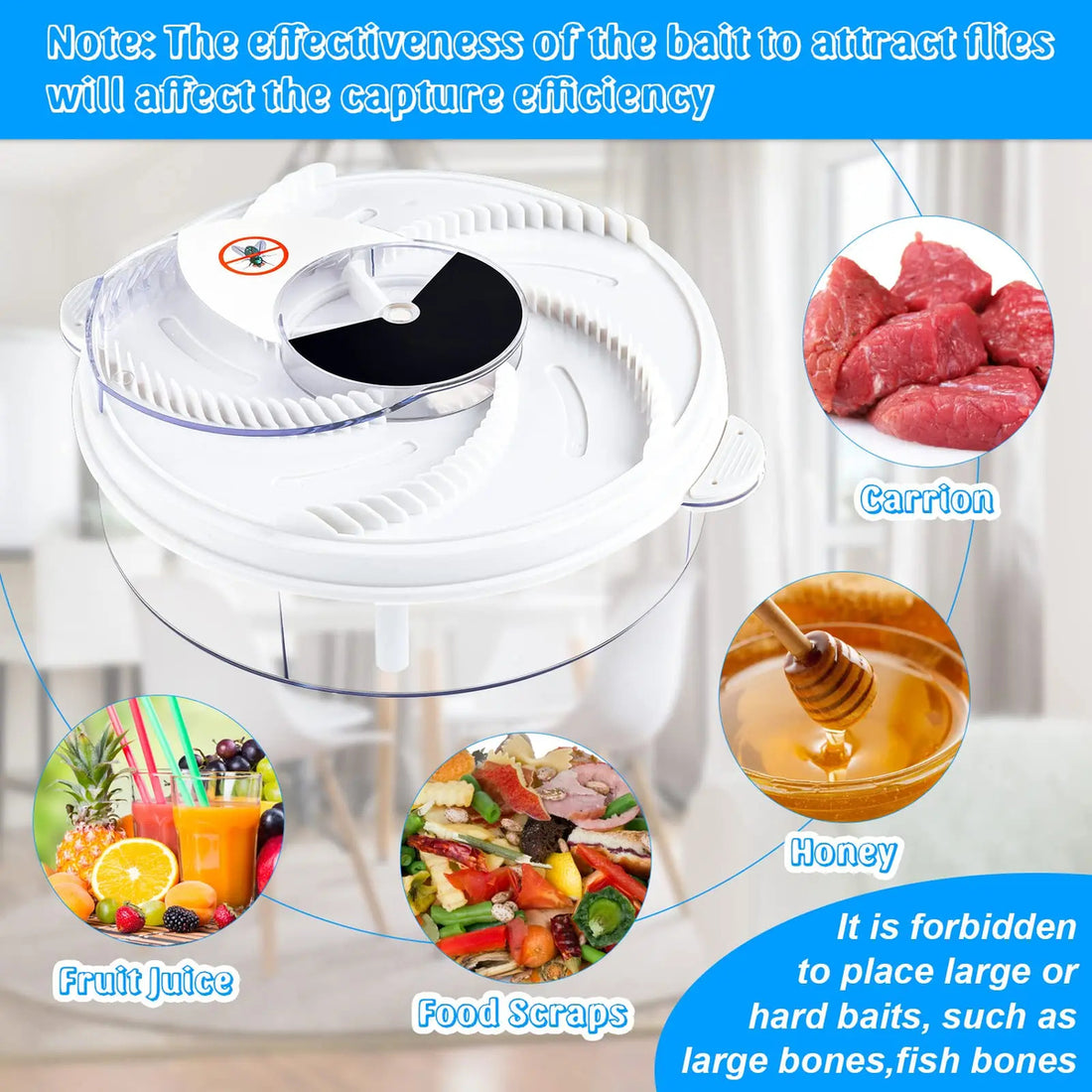 USB Fly Trap - Eco-Friendly, Non-Toxic & Effective for Home and Outdoor Use 9929396748609-1