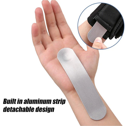 Adjustable Wrist Support Splint - Breathable, Durable, Removable Metal Brace 1005007444454477-Black Left
