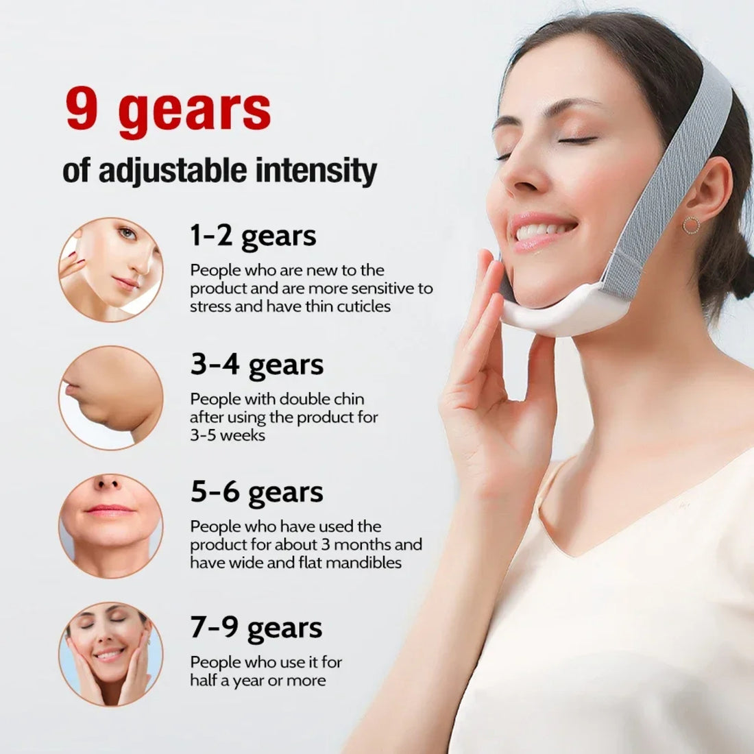 Facial Lifting Device - Jawline Shaping, Skin Firming, Custom Use Anywhere 1005005922099297-Standard Version