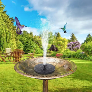 1.5W Solar Fountain Pump With 6 Fountain Water Styles