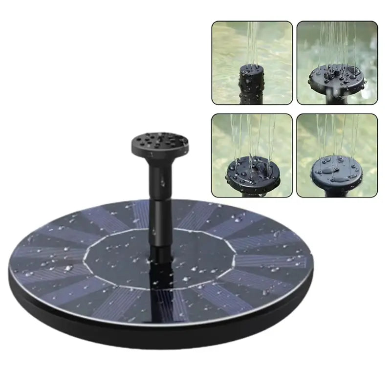 1.5W Solar Fountain Pump With 6 Fountain Water Styles