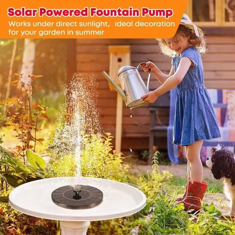 1.5W Solar Fountain Pump With 6 Fountain Water Styles