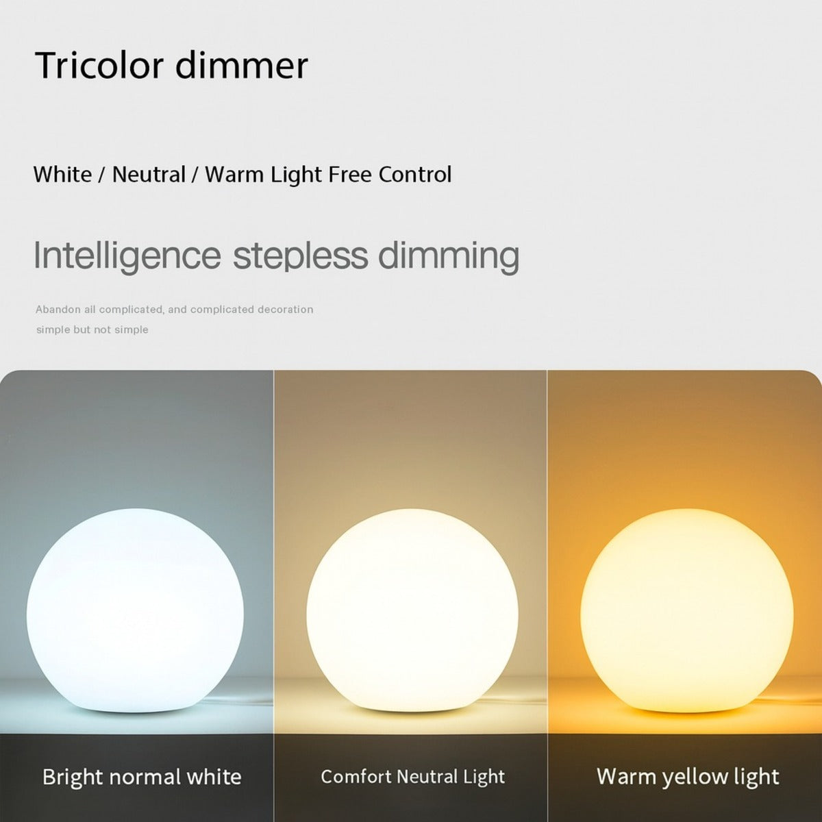 Modern Dynamic Led Table Lamp – Spherical Ball Portable Rechargeable Ambient Lighting 10156535742803-1
